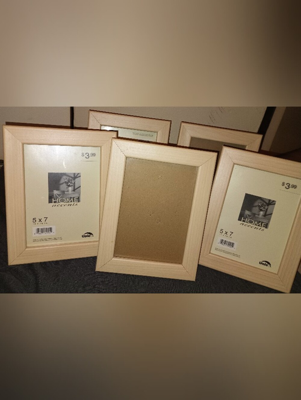 Set of 5 UNIEK Home Accents 5x7 Picture Frames